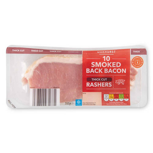 Thick Cut Smoked Back Bacon 10 Pack