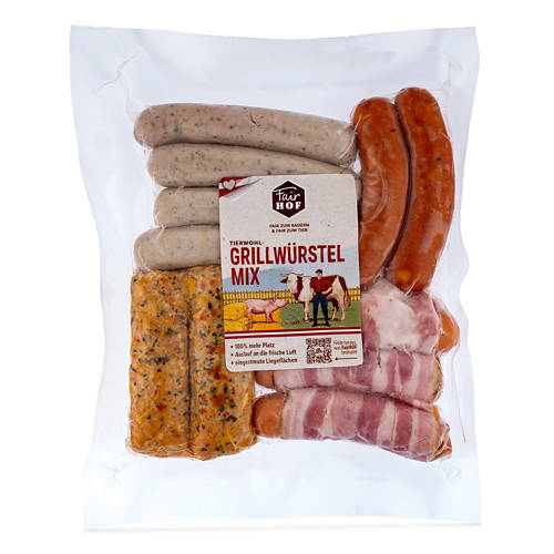 Vorderansicht 2, Grillwürstel-Mix