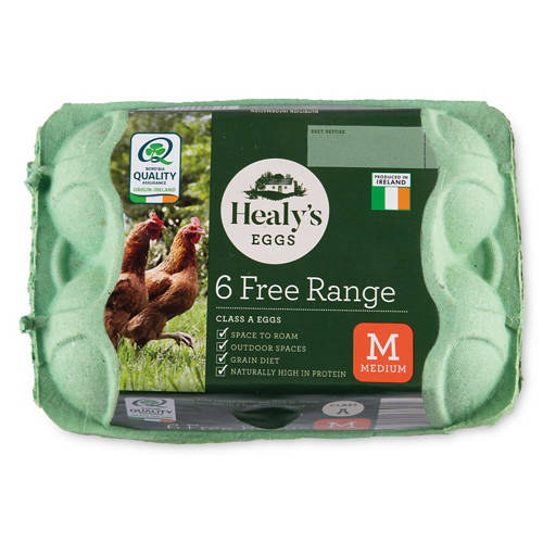 6 Medium Free Range Eggs