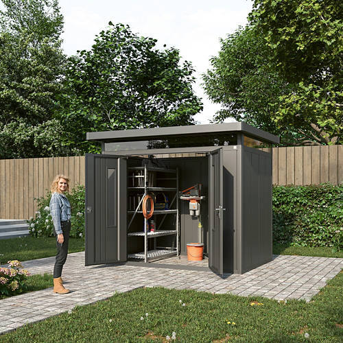Lifestyle 1, Modernes Metallgerätehaus Elias 2618