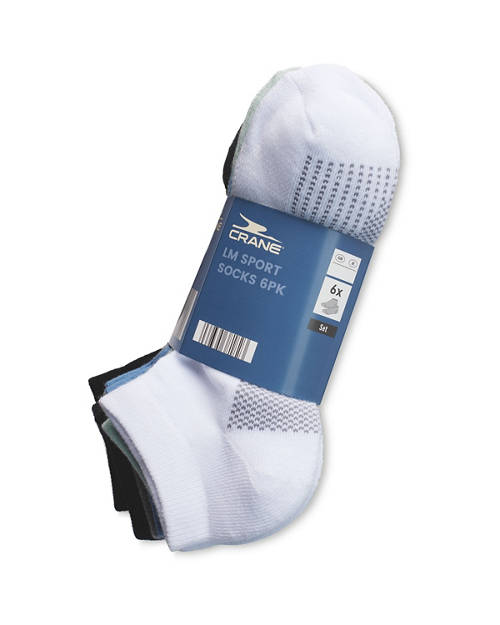 Front shot 2, Ladies Sport Socks 6 Pack