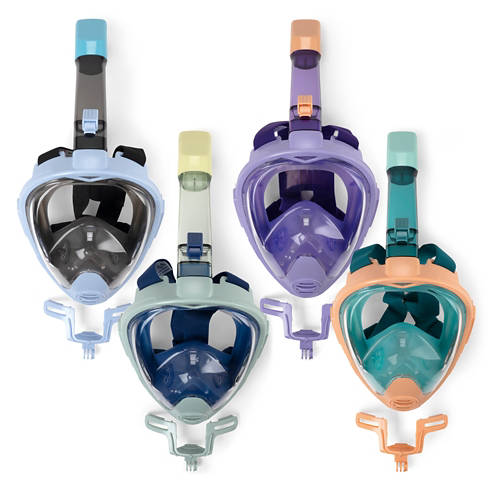 Groupe 1, Masque de plongée intégral, vert/bleu, L/XL