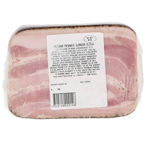 prešana mesnata slanina, s poprom, 1kos