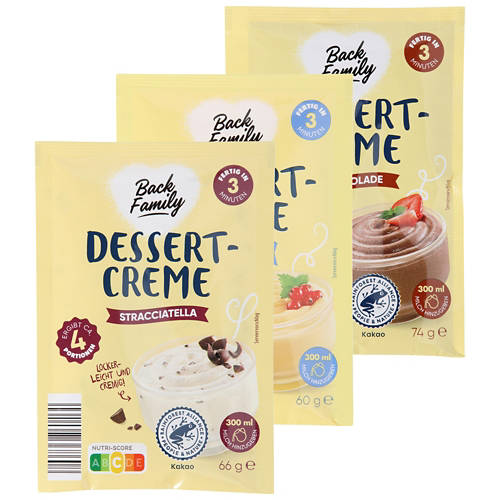 Gruppe 1, Dessertcreme, Schokolade