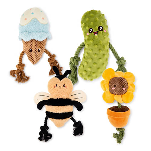 Groupe 1, Jouet en tissu avec corde pour chiens, abeille