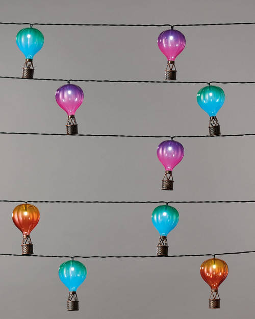 Solar Hot Air Balloon String Lights Product Image Front shot 01