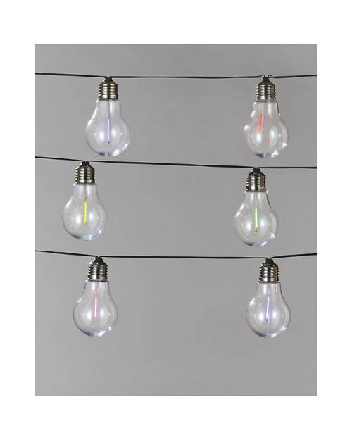 Solar Neon Light Bulb String Lights Product Image Front shot 01