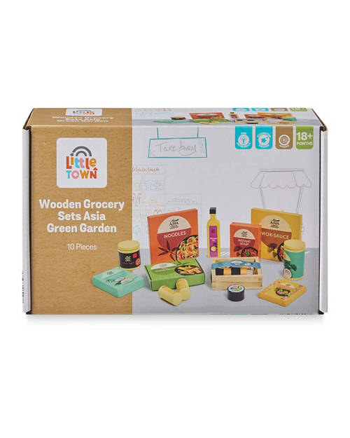 Front shot 2, Wooden Grocery Set