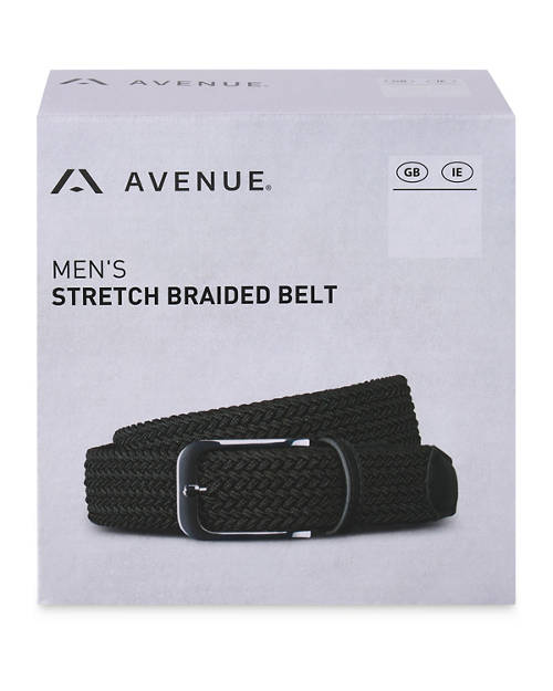 Front shot 2, Men's Stretch Braided Belt