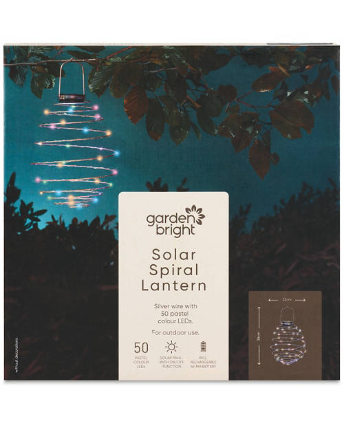Front shot 2, Solar Sprial Lantern Round Big