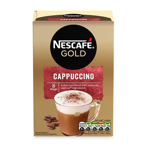 Cappuccino Coffee Instant Sachets 8 Pack
