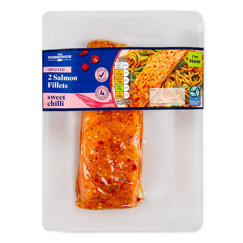 Sweet Chilli Infused Salmon Fillets 2 Pack
