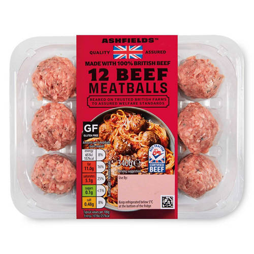 British Beef Meatballs 12 Pack