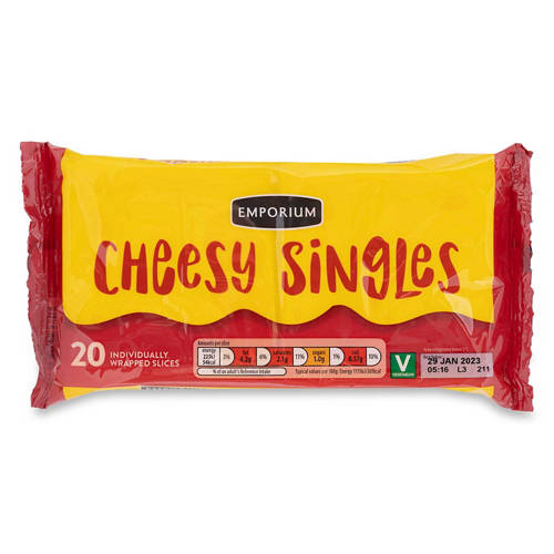 Cheesy Singles 400g