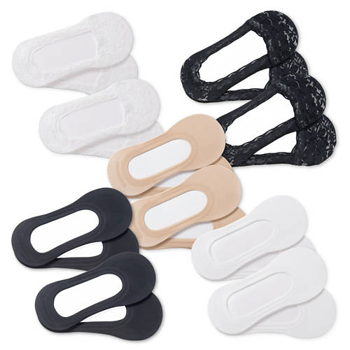 Groupe 1, Chaussettes ballerines pour femmes, pack de 2, noir, 35/38
