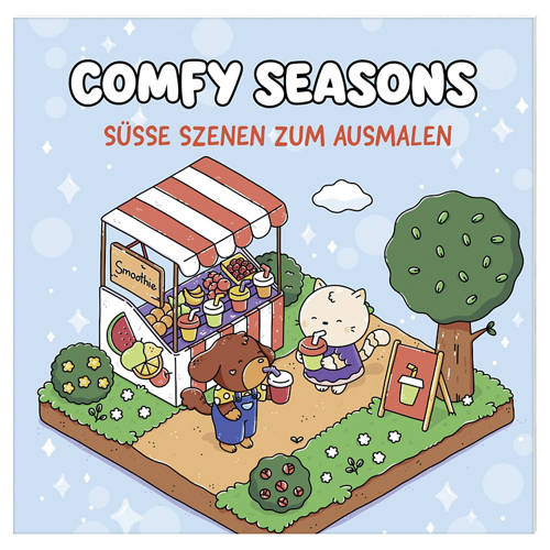 Vorderansicht 1, Ausmal-, Zeichnenlern- oder Activity-Buch, Gemütliche Tage