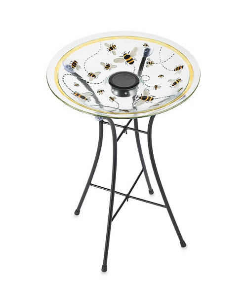 Solar Bird Bath Product Image Front shot 01
