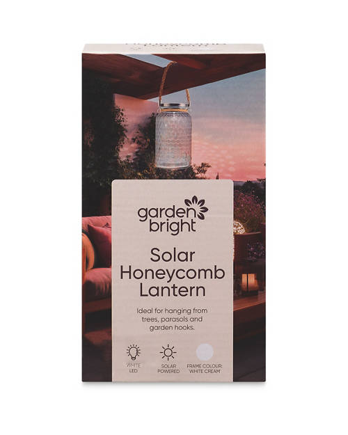 Front shot 2, Solar Honeycomb Lantern
