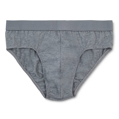Details 1, Herren-Slips, Melange/Weiss, L