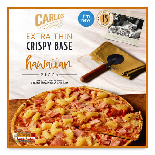 Extra Thin Crispy Base Hawaiian Pizza