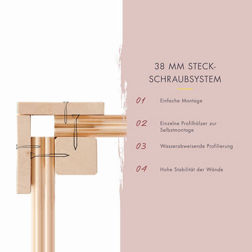 Details 5, Karibu Saunahaus Melo 3 anthrazit Außensauna inkl. 9 kW Ofen