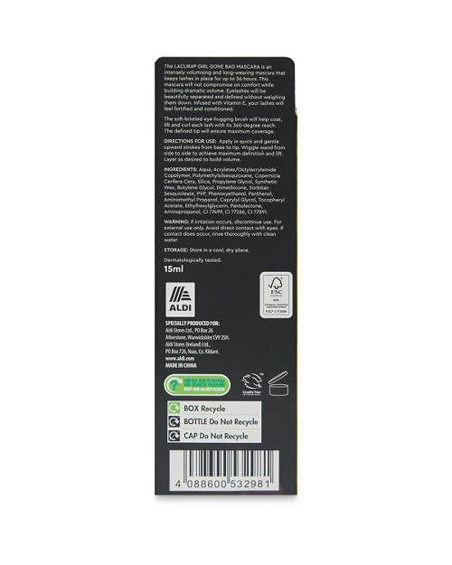 Back shot 1, Girl Gone Bad Mascara