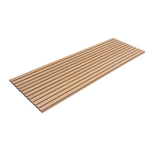 Vorderansicht 2, Fassadenverkleidung DUVAR - 10 m² teak
