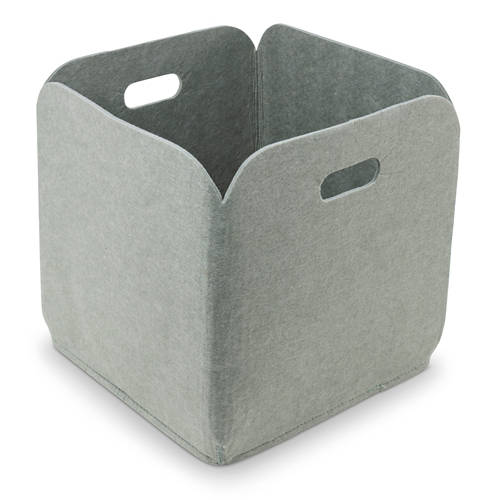 Vue de face 1, Assortiment en feutre, corbeille, vert