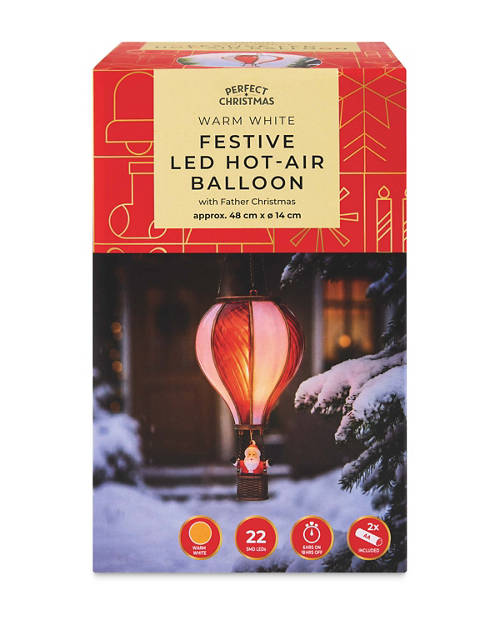 Front shot 2, Christmas Hot Air Balloon