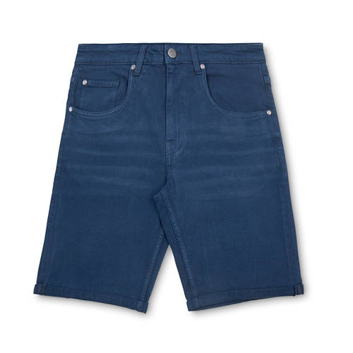 Vista frontale 1, Pantaloncini di jeans colorati da uomo, verde, 50