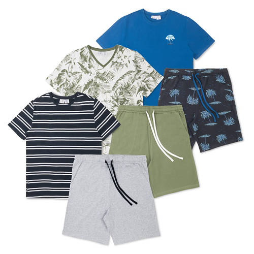 Groupe 1, Pyjama court pour hommes, vert, L