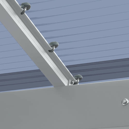 Details 1, Aluminium Carport Sky Silber