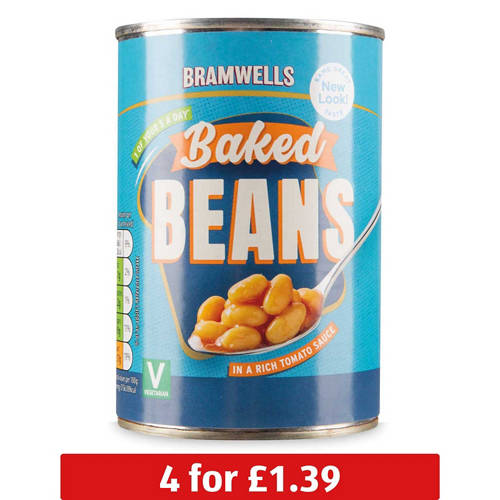 Front shot 2, Baked Beans in a Rich Tomato Sauce