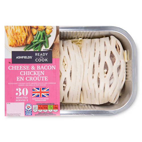 Cheese & Bacon Chicken En Croûte
