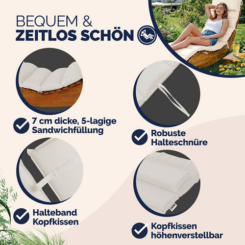 Details 5, Auflage Saunaliege, Creme