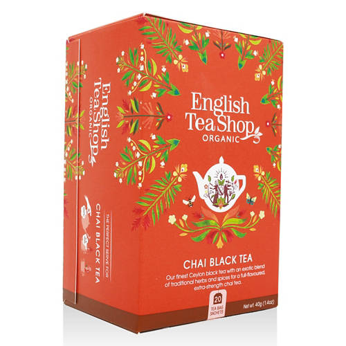 Elölnézet 1, Bio teaválogatás, Chai black tea, 20 filter