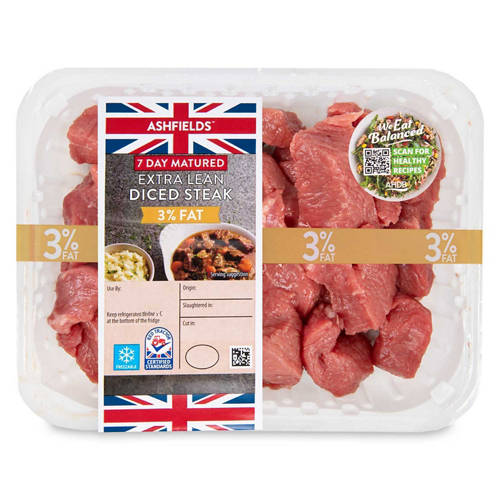 Lean Diced Beef