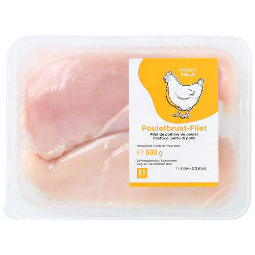 Vorderansicht 2, Pouletbrust-Filet