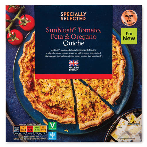 Tomato, Feta & Oregano Quiche
