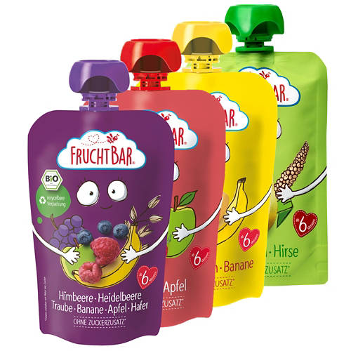 Gruppo 1, FRUCHTBAR Frutta BIO 100 g, pera-mela-avena