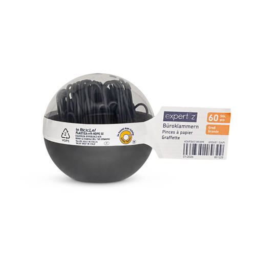 Vista frontale 1, Assortimento di accessori d'ufficio, PC grande, nero