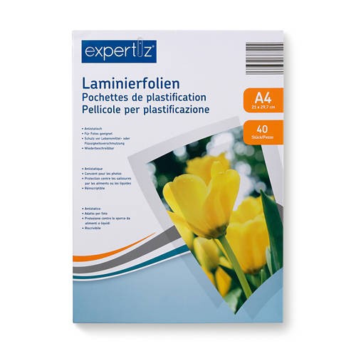 Vista frontale 2, Set di fogli per plastificare
