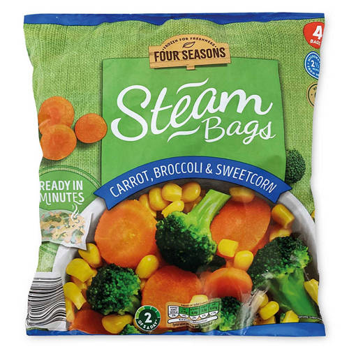 Carrot, Broccoli & Sweetcorn Steam Bag