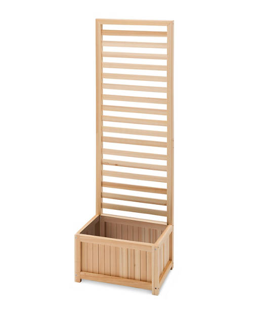 Wooden Planter with Trellis Product Image Front shot 01