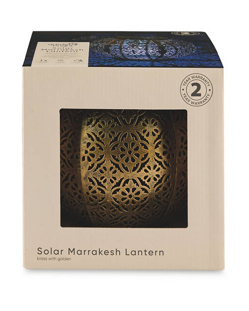 Front shot 2, Solar Marrakesh Lantern