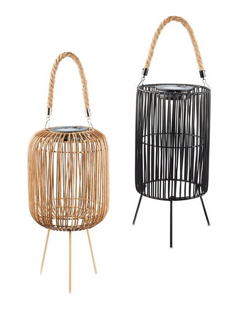 Group 1, Solar Wickerwork Lantern