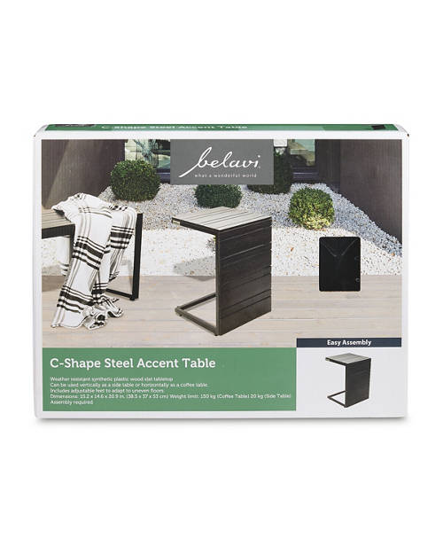 Front shot 2, C-Shaped Side Table