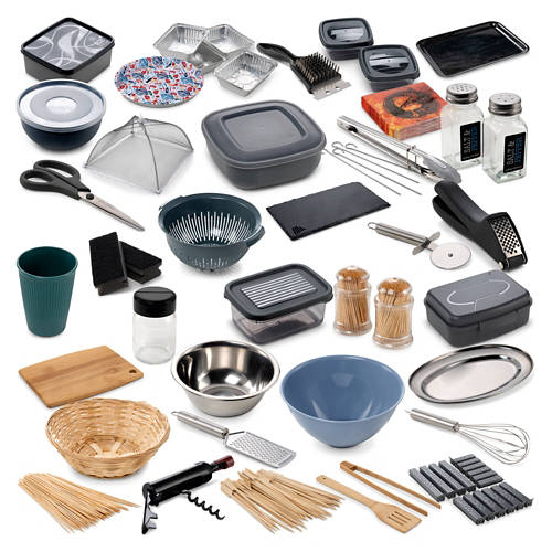 Groupe 1, Accessoires pour le gril, barquette en aluminium, 4 pièces