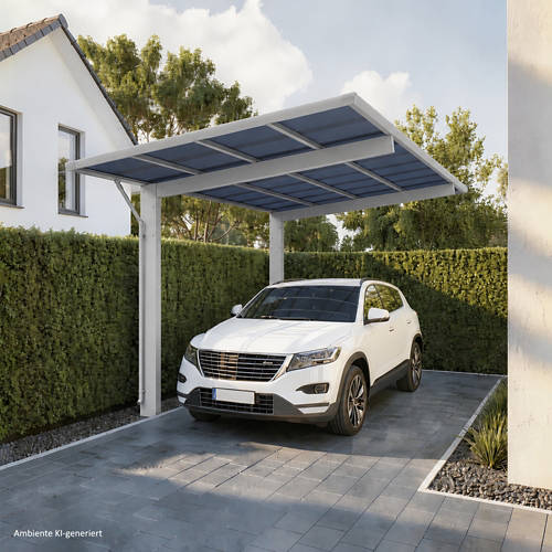 Lifestyle 1, Aluminium Carport Sky Silber