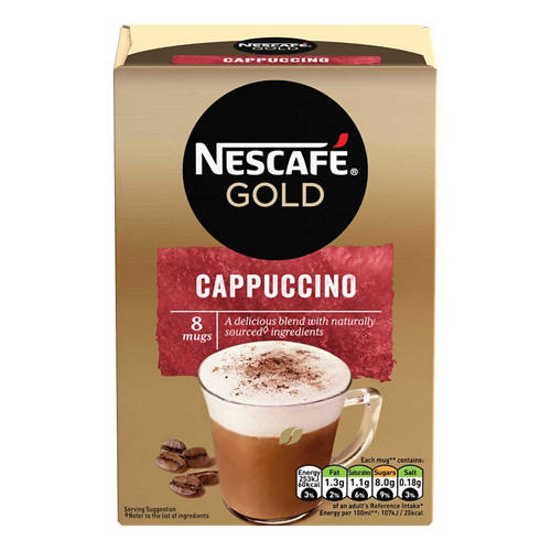 Cappuccino Coffee Sachets 8 Pack